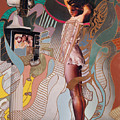 Girl with TV